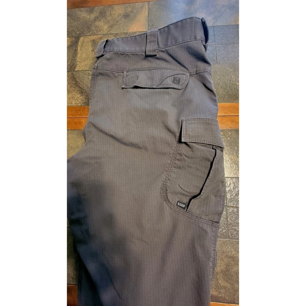 5.11 511 Tactical Pants Men 42x30 Gray Cargo Ripstop Fast‎ Tac Urban Hike Fish - Picture 4 of 9